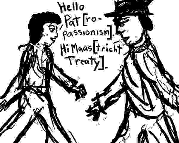 Patropassionism Greets Maastricht Treaty in a low quality jpeg