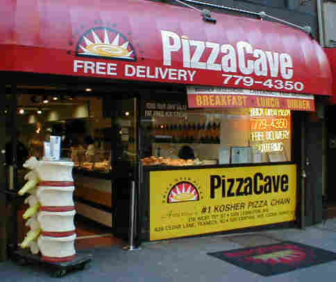 Pizza restaurant With Spinal Column in doorway